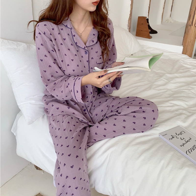 Heart muffin pajama homewear